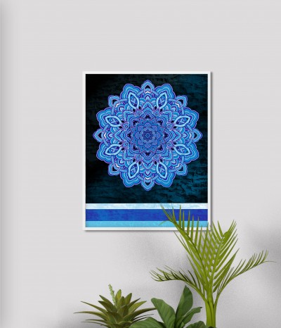 Noc na Santorini-abstrakcja