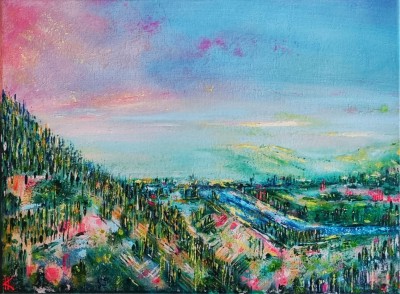 Letni pejzaż-seria Ukojenie 2022 SPRZEDANY