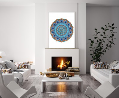 Złota plaża na białym tle