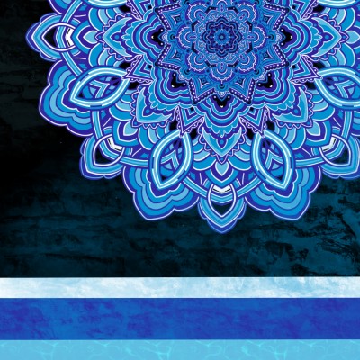 Noc na Santorini-abstrakcja